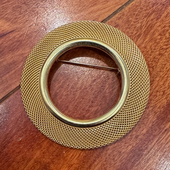 ZZZAP Jewelry - Mesh circle Pin by ZZZAP